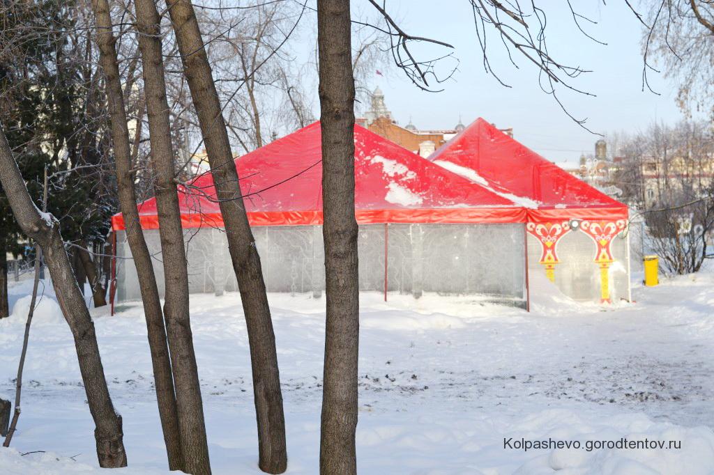 Изготовление и установка шатров-павильонов для зимнего городка